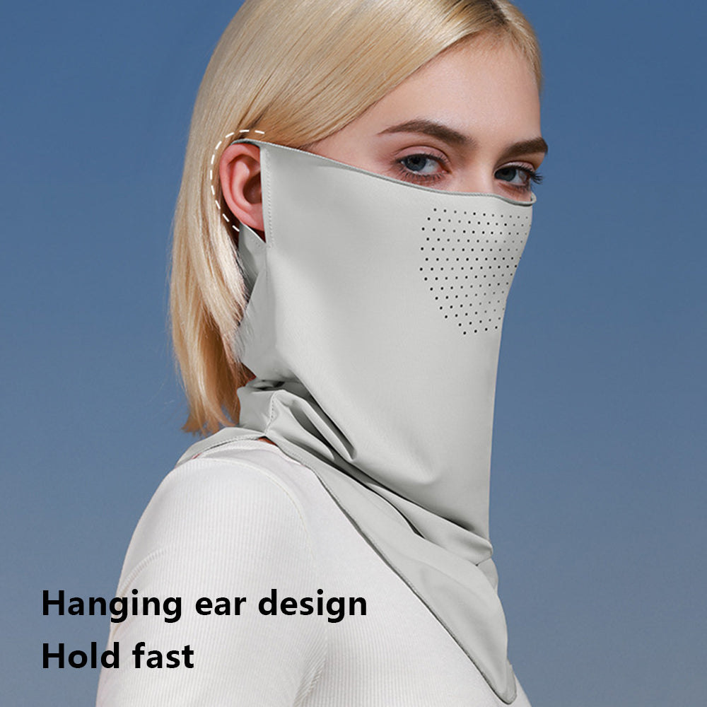 GOLOVEJOY XTJ128 Summer Hanging Ear Sunproof Mask Scarf Breathable Cooling Face Neck Cover GOLOVEJOY XTJ128 Summer Hanging Ear Sunproof Mask Scarf Breathable Cooling Face Neck Cover